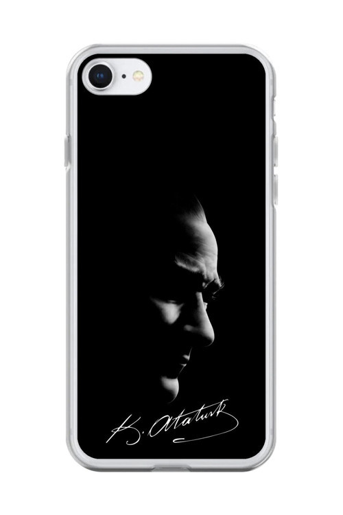 İphone 6 Uyumlu Şeffaf Kılıf Atatürk 1 Tasarımlı