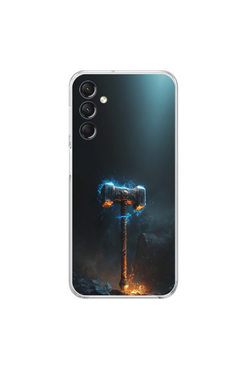 Samsung Galaxy A24 Uyumlu Şeffaf Kılıf Çekiç Tasarımlı