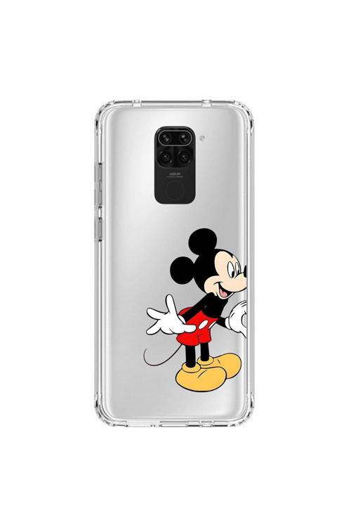 Xiaomi Redmi Note 9S Uyumlu Şeffaf Kılıf Couple Mickey 1 Tasarımlı