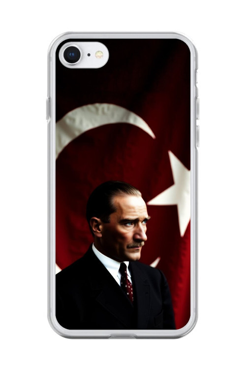 İphone 6 Uyumlu Şeffaf Kılıf Atatürk 4 Tasarımlı
