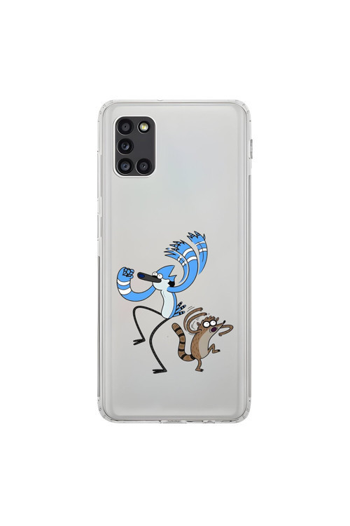 Samsung Galaxy A31 Uyumlu Şeffaf Kılıf Cartoon 13 Tasarımlı