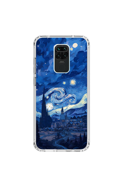 Xiaomi Redmi Note 9 Uyumlu Şeffaf Kılıf Aesthetic 8 Tasarımlı