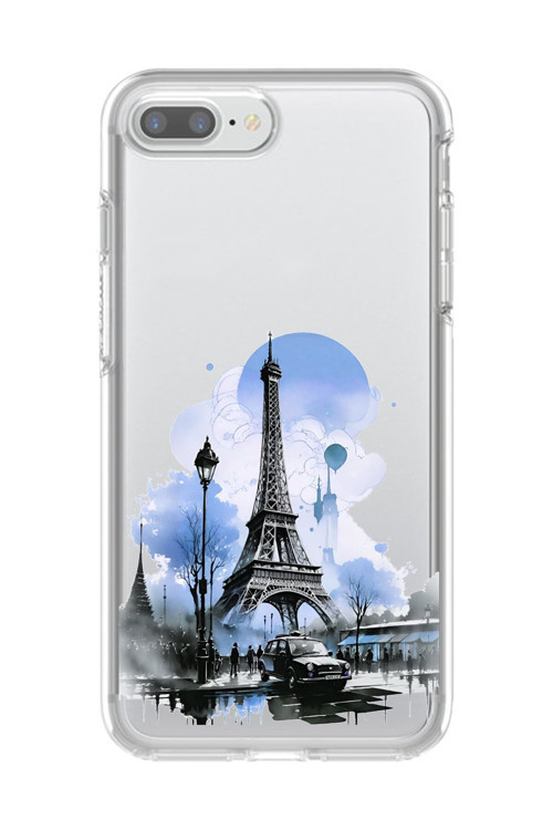 İphone 7 Plus Uyumlu Şeffaf Kılıf Paris 2 Tasarımlı