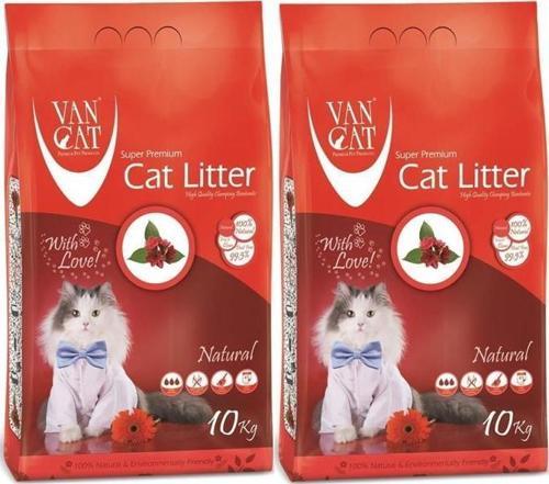 NATURAL CAT LITTER 10 KG 2 Adet