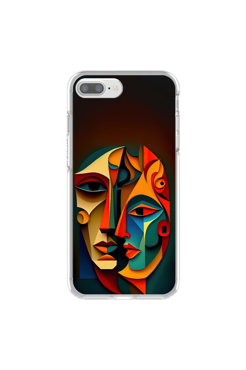 İphone 8 Plus Uyumlu Şeffaf Kılıf Tablo 6 Tasarımlı