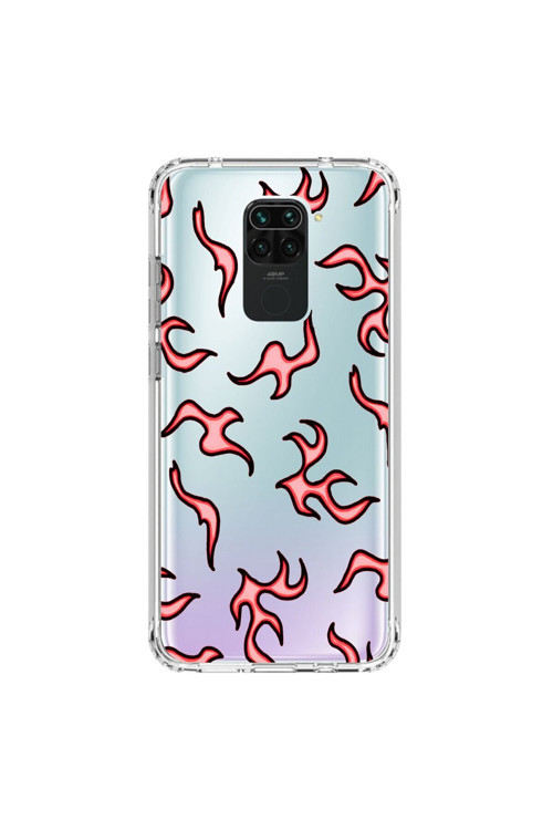 Xiaomi Redmi Note 9 Uyumlu Şeffaf Kılıf Wallpaper 4 Tasarımlı