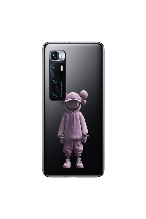 Xiaomi Mi 10 Pro Uyumlu Şeffaf Kılıf No Face 4 Tasarımlı