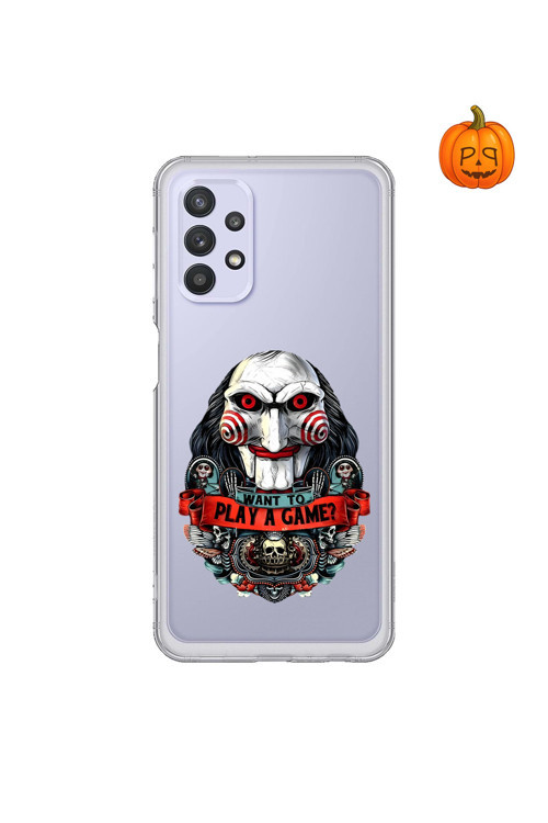 Ppkin Dali Design Samsung Galaxy A32 Uyumlu Şeffaf Kılıf Horror 7 Tasarımlı