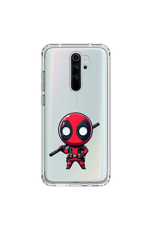 Xiaomi Redmi Note 8 Pro Uyumlu Şeffaf Kılıf Chibi 8 Tasarımlı