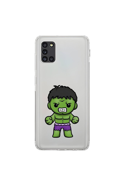 Samsung Galaxy A31 Uyumlu Şeffaf Kılıf Chibi 3 Tasarımlı