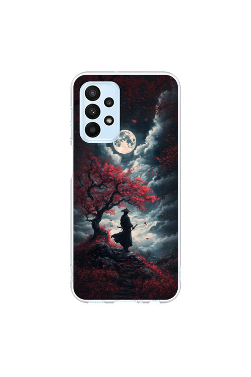 Samsung Galaxy A23 Uyumlu Şeffaf Kılıf Samurai 2 Tasarımlı