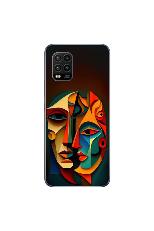 Xiaomi Mi 10 Lite Uyumlu Şeffaf Kılıf Tablo 6 Tasarımlı