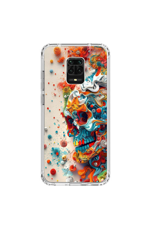 Xiaomi Redmi Note 9 Pro Uyumlu Şeffaf Kılıf Graffiti 5 Tasarımlı