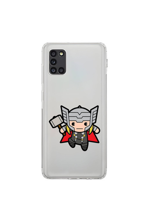 Samsung Galaxy A31 Uyumlu Şeffaf Kılıf Chibi 5 Tasarımlı