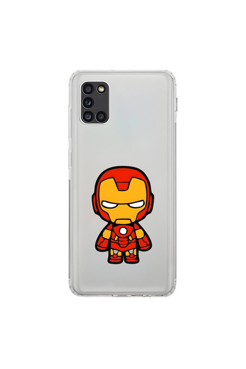 Samsung Galaxy A31 Uyumlu Şeffaf Kılıf Chibi 2 Tasarımlı