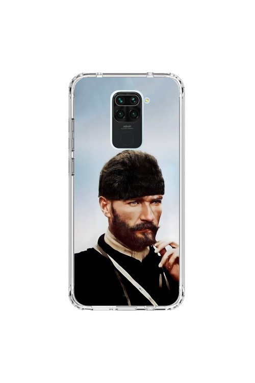 Xiaomi Redmi Note 9 Uyumlu Şeffaf Kılıf Atatürk 2 Tasarımlı