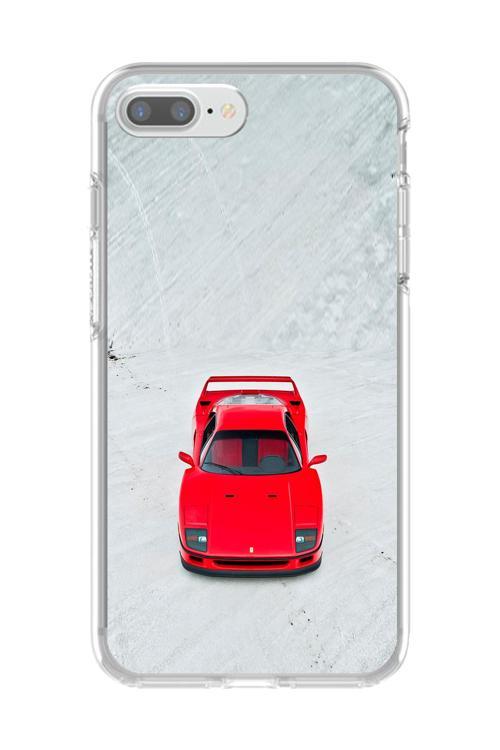 İphone 8 Plus Uyumlu Şeffaf Kılıf Araba Tasarımlı 1