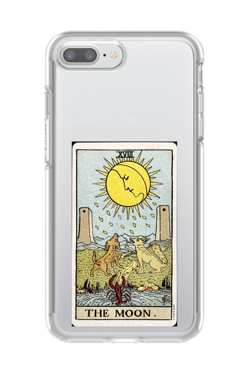 İphone 8 Plus Uyumlu Şeffaf Kılıf The Moon Tasarımlı