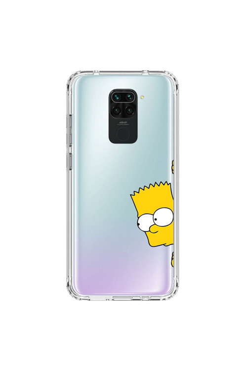 Xiaomi Redmi Note 9 Uyumlu Şeffaf Kılıf Cartoon 16 Tasarımlı