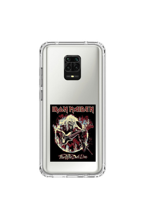 Xiaomi Redmi Note 9 Pro Uyumlu Şeffaf Kılıf Iron Maiden Tasarımlı