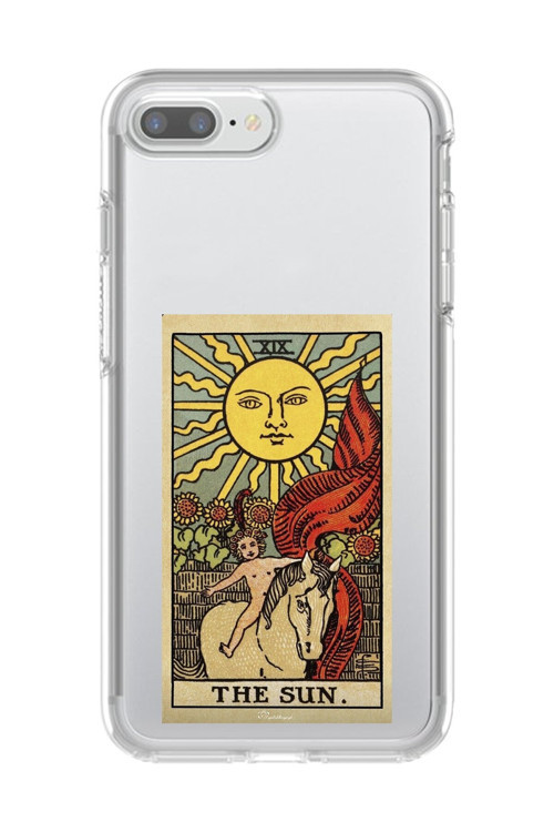 İphone 8 Plus Uyumlu Şeffaf Kılıf The Sun Tasarımlı