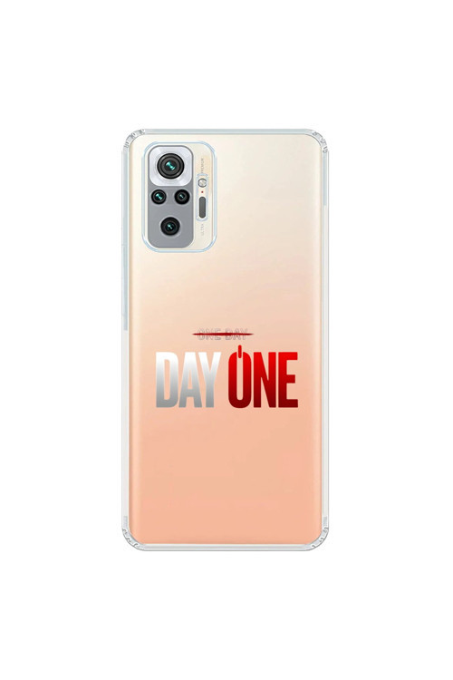 Xiaomi Redmi Note 10 Pro Uyumlu Şeffaf Kılıf One Day/Day One Tasarımlı