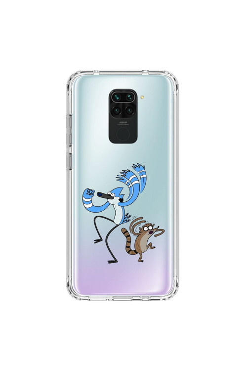 Xiaomi Redmi Note 9 Uyumlu Şeffaf Kılıf Cartoon 13 Tasarımlı