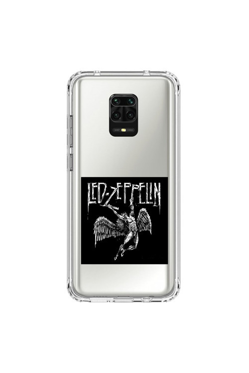 Xiaomi Redmi Note 9 Pro Uyumlu Şeffaf Kılıf Led Zeppelin Tasarımlı