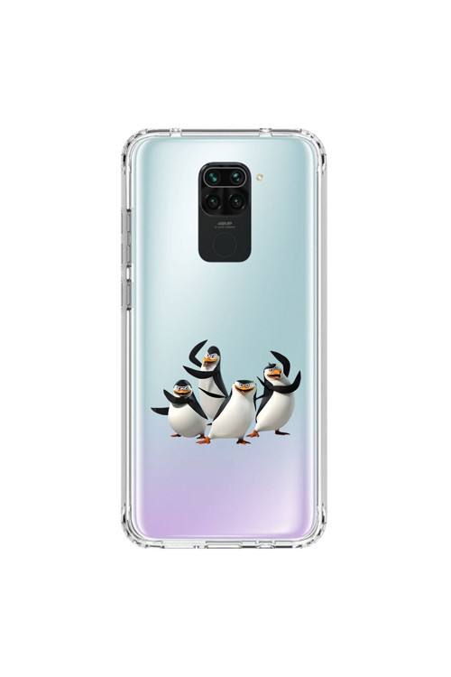Xiaomi Redmi Note 9 Uyumlu Şeffaf Kılıf Cartoon 8 Tasarımlı
