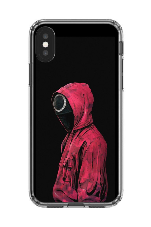 İphone Xs Max Uyumlu Şeffaf Kılıf Squid Game Tasarımlı