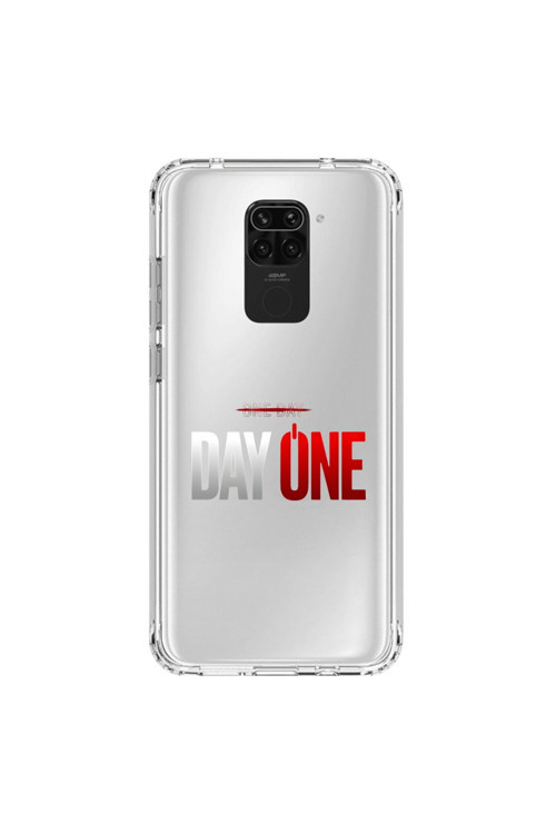 Xiaomi Redmi Note 9S Uyumlu Şeffaf Kılıf One Day/Day One Tasarımlı