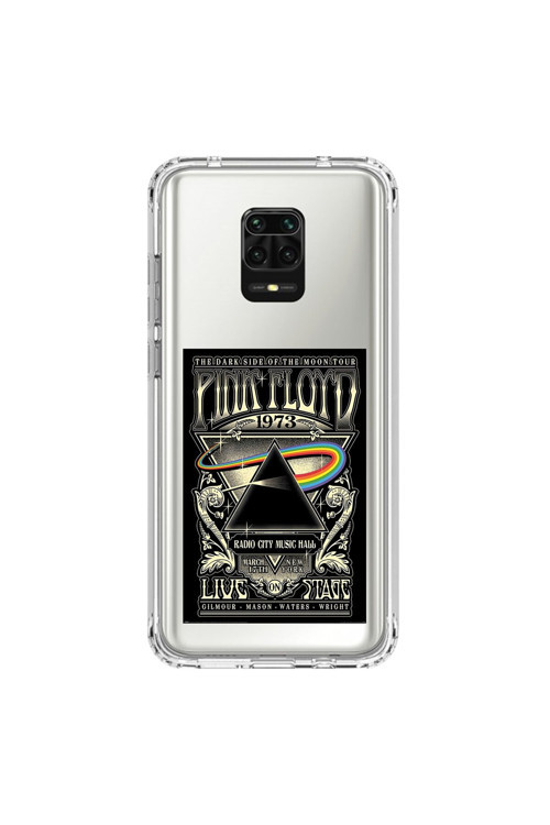 Xiaomi Redmi Note 9 Pro Uyumlu Şeffaf Kılıf Pink Floyd Tasarımlı