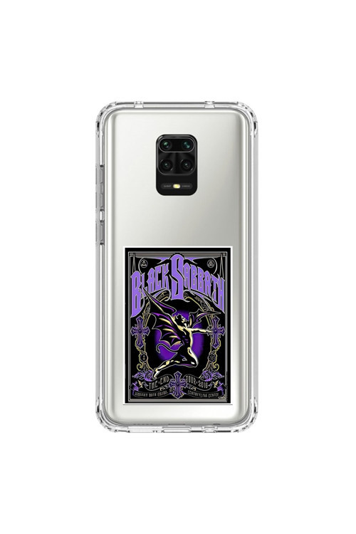 Xiaomi Redmi Note 9 Pro Uyumlu Şeffaf Kılıf Black Sabbath Tasarımlı