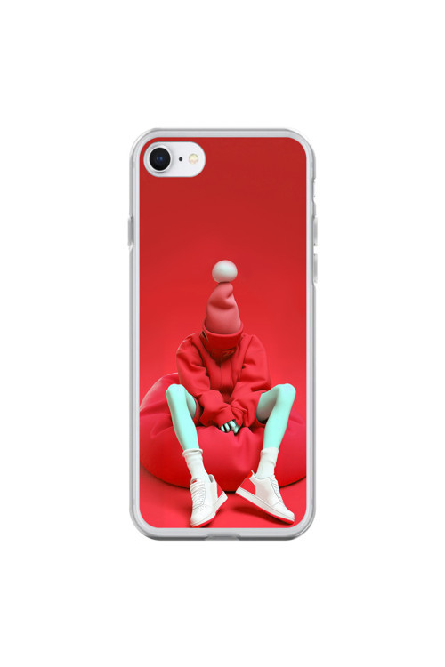 İphone 6S Plus Uyumlu Şeffaf Kılıf No Face 7 Tasarımlı