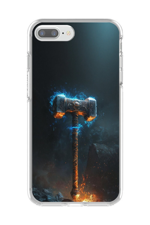İphone 7 Plus Uyumlu Şeffaf Kılıf Çekiç Tasarımlı