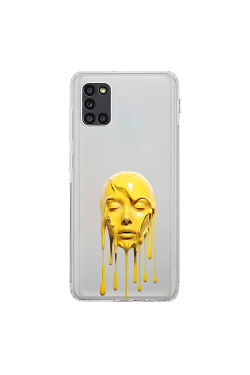 Samsung Galaxy A31 Uyumlu Şeffaf Kılıf Estetik Yüz 6 Tasarımlı