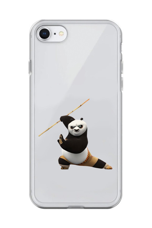 İphone 8 Uyumlu Şeffaf Kılıf Cartoon Kung Fu Po 7 Tasarımlı