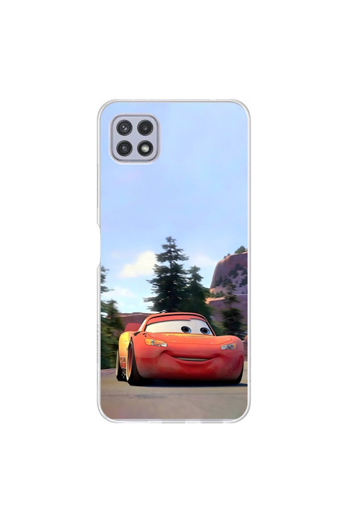 Samsung Galaxy A22 Uyumlu Şeffaf Kılıf Couple Mcqueen 1 Tasarımlı