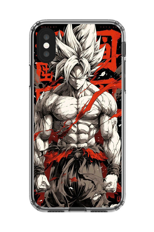 İphone Xs Max Uyumlu Şeffaf Kılıf Dragon Ball-Z Tasarımlı 1