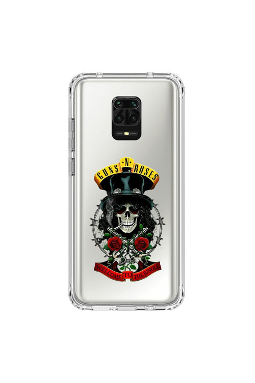 Xiaomi Redmi Note 9 Pro Uyumlu Şeffaf Kılıf Guns N' Roses Tasarımlı