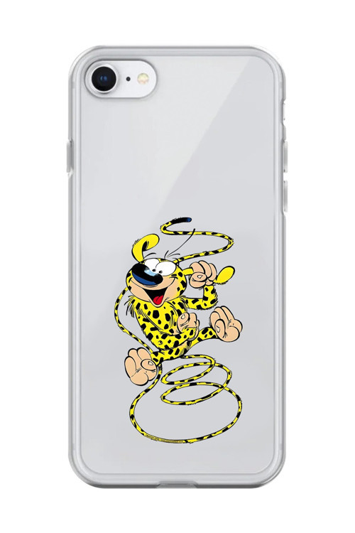 İphone 8 Uyumlu Şeffaf Kılıf Cartoon Marsupilami 9 Tasarımlı