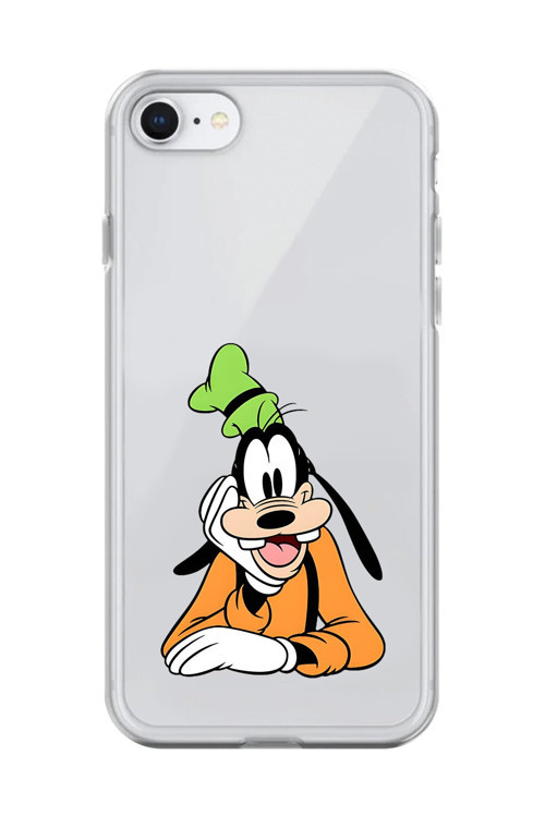 İphone 8 Uyumlu Şeffaf Kılıf Cartoon Goofy 5 Tasarımlı