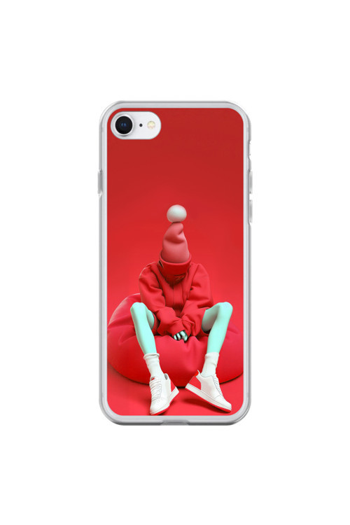 İphone 7 Uyumlu Şeffaf Kılıf No Face 7 Tasarımlı