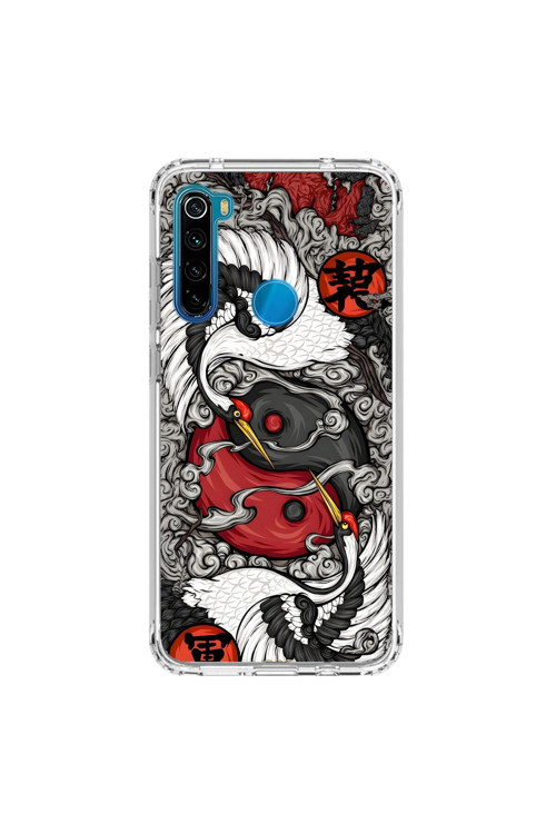 Xiaomi Redmi Note 8 Uyumlu Şeffaf Kılıf Aesthetic 4 Tasarımlı