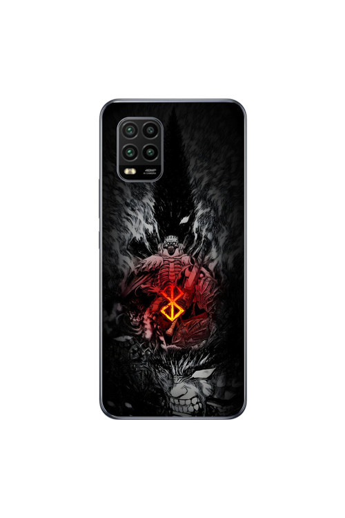 Xiaomi Mi 10 Lite Uyumlu Şeffaf Kılıf Berserk 2 Tasarımlı