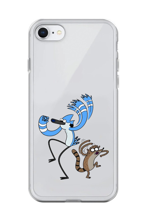 İphone 8 Uyumlu Şeffaf Kılıf Cartoon Sürekli Dizi 13 Tasarımlı
