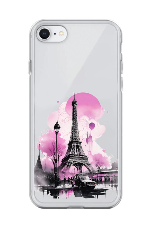İphone 6S Plus Uyumlu Şeffaf Kılıf Paris 1 Tasarımlı