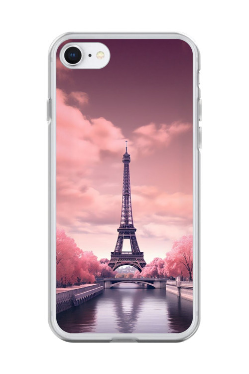 İphone 6S Plus Uyumlu Şeffaf Kılıf Paris 3 Tasarımlı
