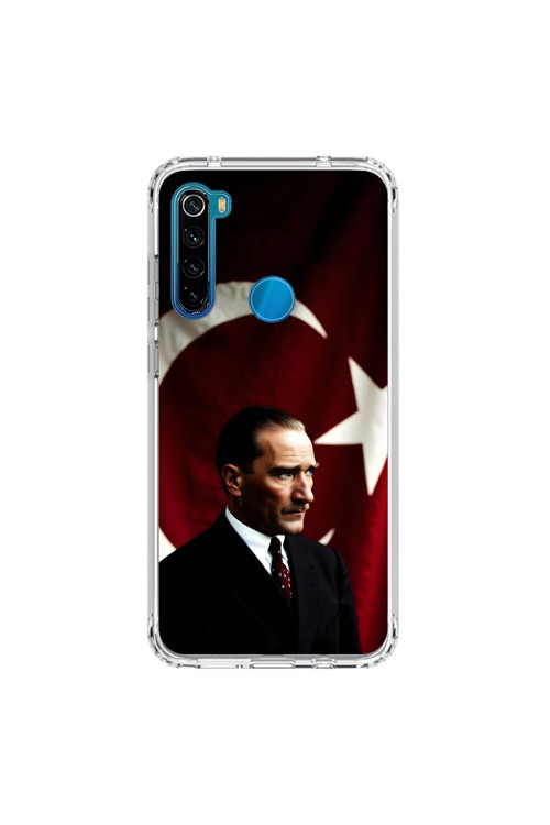 Xiaomi Redmi Note 8 Uyumlu Şeffaf Kılıf Atatürk 4 Tasarımlı