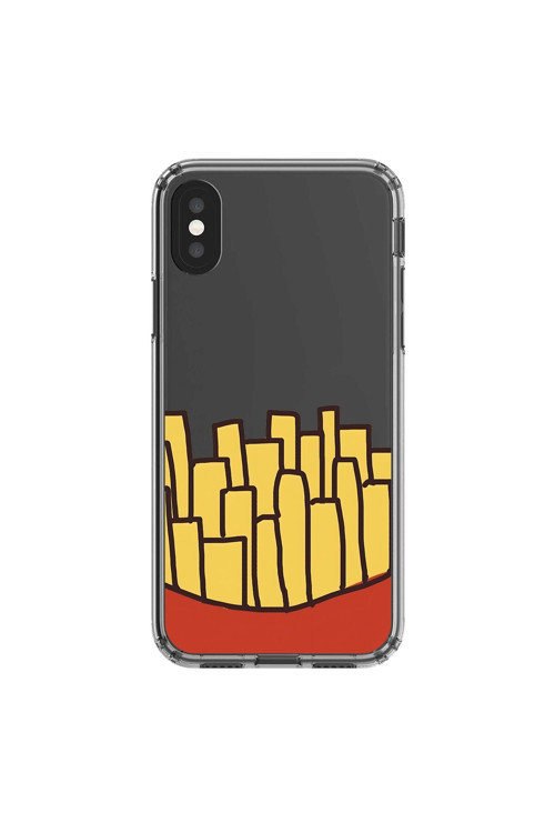İphone Xs Max Uyumlu Şeffaf Kılıf Fast Food 5 Tasarımlı